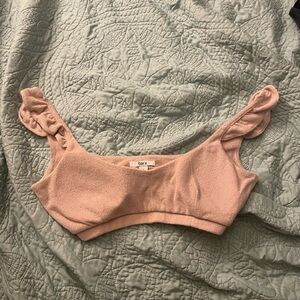 Bar III Soft Beige Knit Top